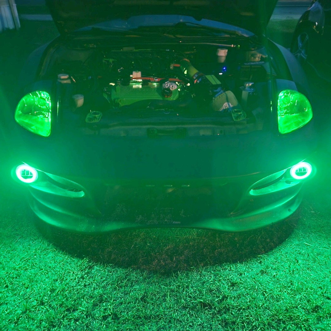 2-in-1 LED Headlight Kit + Multi-Color Devil/Demon Eye Headlights