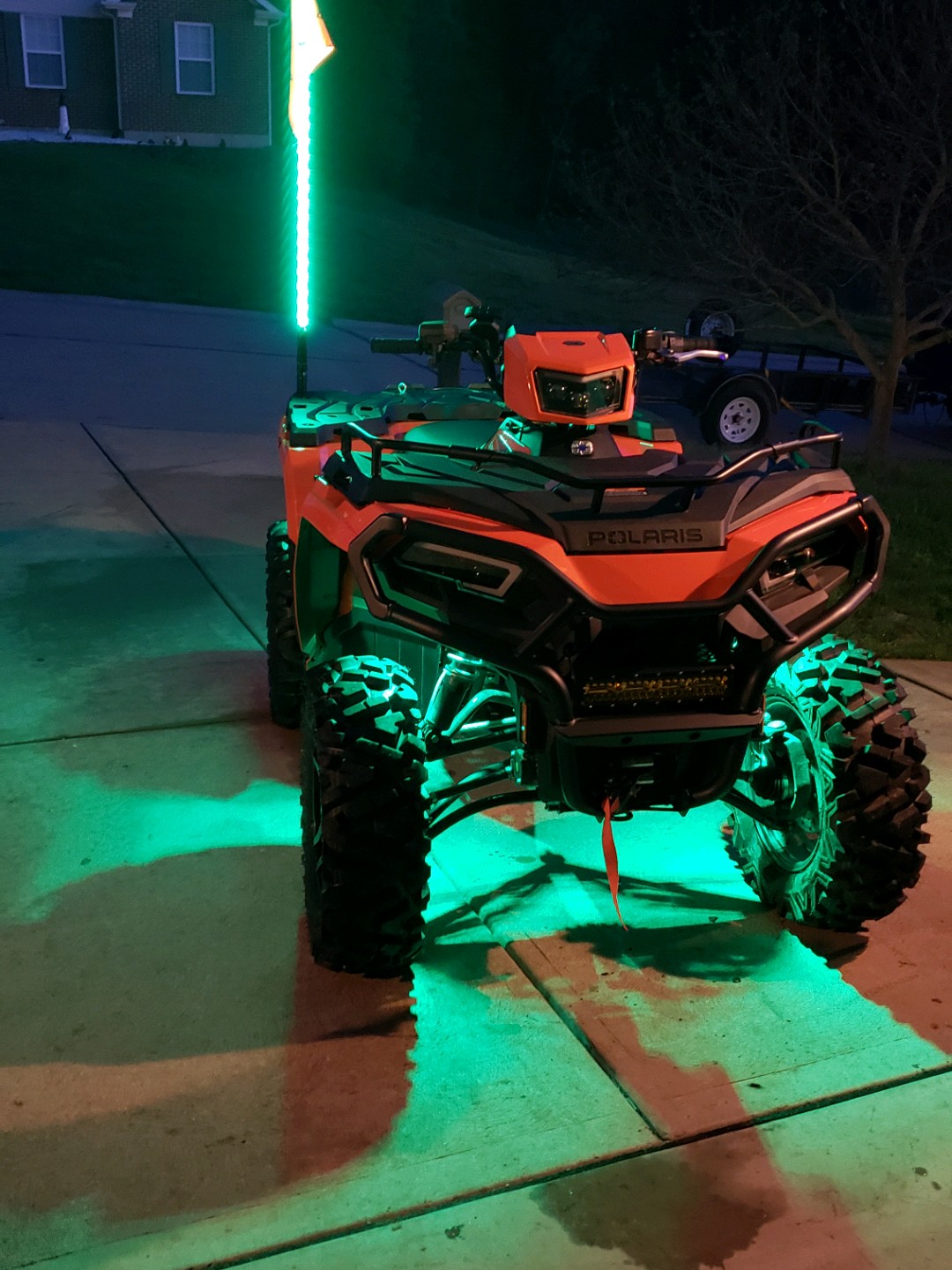 6' Super Bright Quick Release LED Light Whip For ATV/UTV - 3 Color Combo Off Road